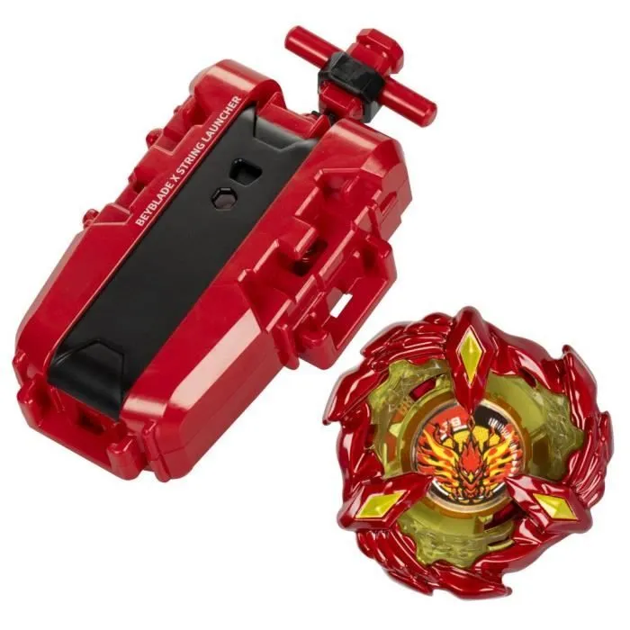 Beyblade X pack Soar Phoenix 9-60GF avec lanceur à corde deluxe, toupie à rotation droite, dès 8 ans-1