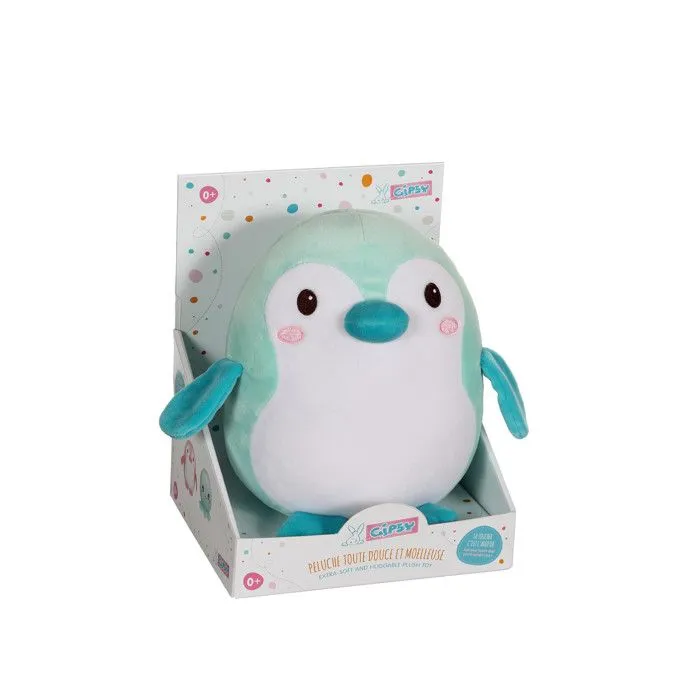 Baby Squishi 22 cm - pingouin vert-0