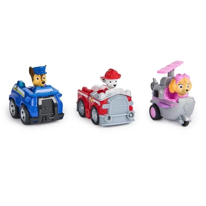 SPIN MASTER PACK DE 3 VEHICULES RETRO FRICTION La Pat' Patrouille-2