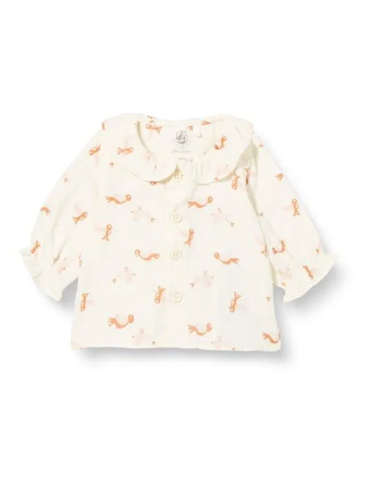 Coffret mixte - textile - repas - jouet Petit bateau - A050W - Blusa Bebe Fille-0