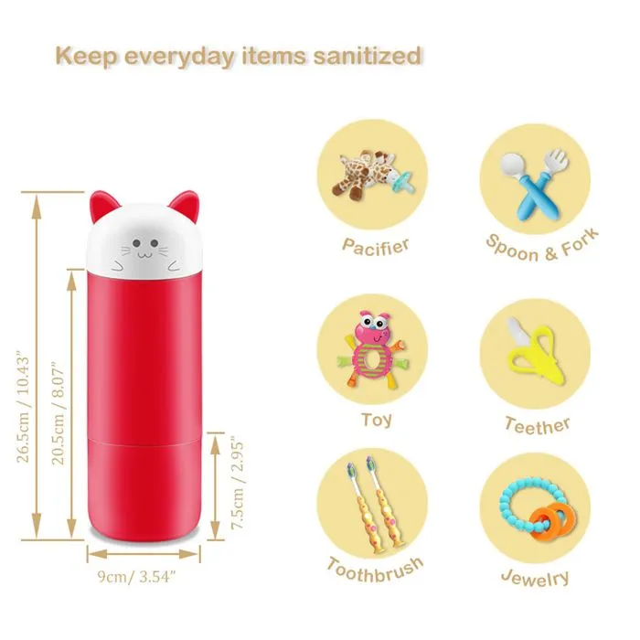TD® sterilisateur biberon electrique bocaux tetine voyage bebe confort conserves portable uv bouteilles jouets pas cher brosse a den-3
