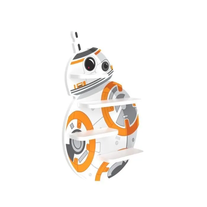Etagère murale Star Wars BB-8 - Star Wars - Blanc - Enfant - Multicolor - 33.6x50x8 cm-1