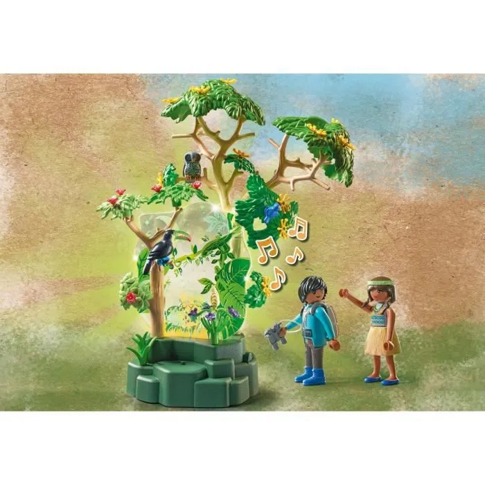 PLAYMOBIL - 71009 - Wiltopia - Forêt tropicale avec veilleuse - Jouet écologique pour enfant de 4 ans et plus-4