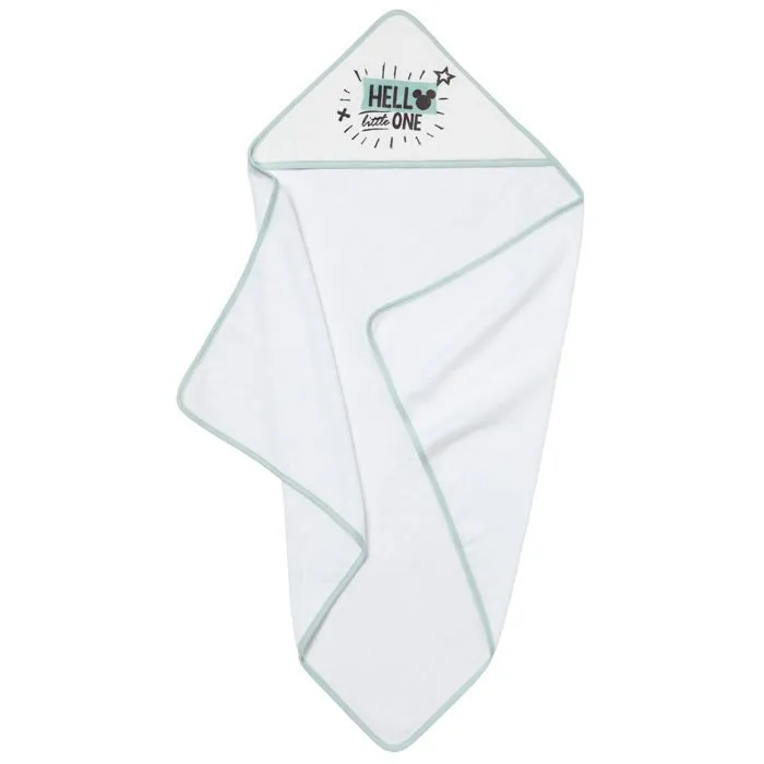 DISNEY Mickey Cape de bain - 80 x 80 cm Blanc/Vert-1