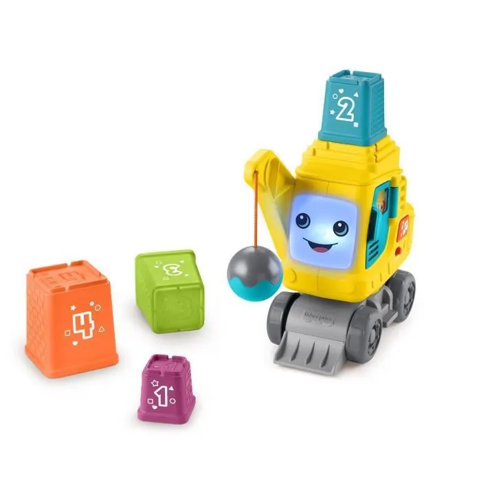Fisher-Price-La Calculo’Grue-Blocs avec effets sonores et lumineux HXF48-0