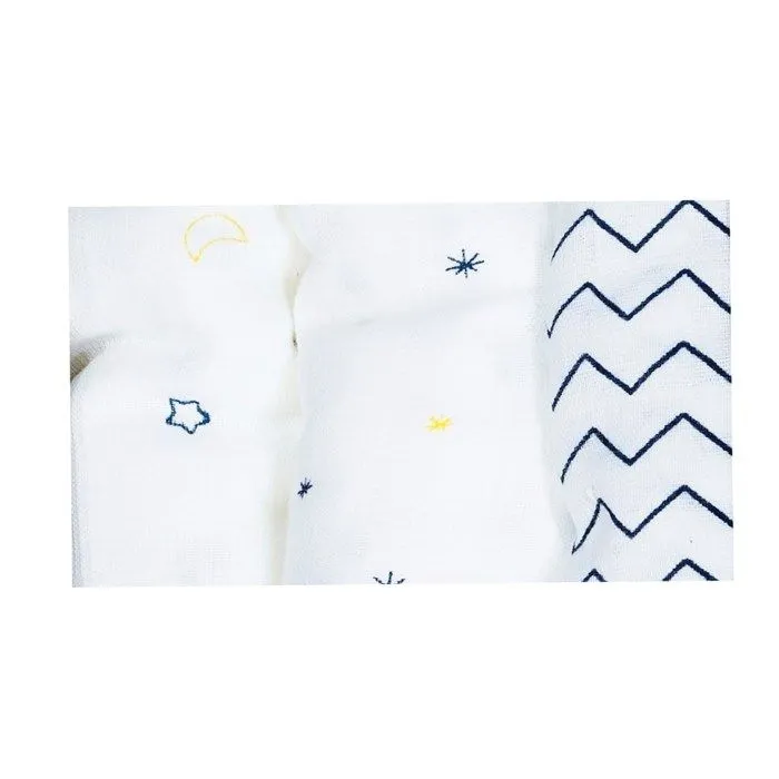Langes bébé en coton bio blanc-2