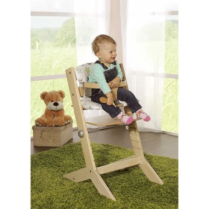 GEUTHER Chaise haute évolutive Syt en hêtre - Menthe à l’eau-3