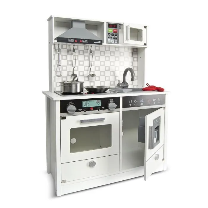Cuisine électronique en bois WHITE MODERN-2