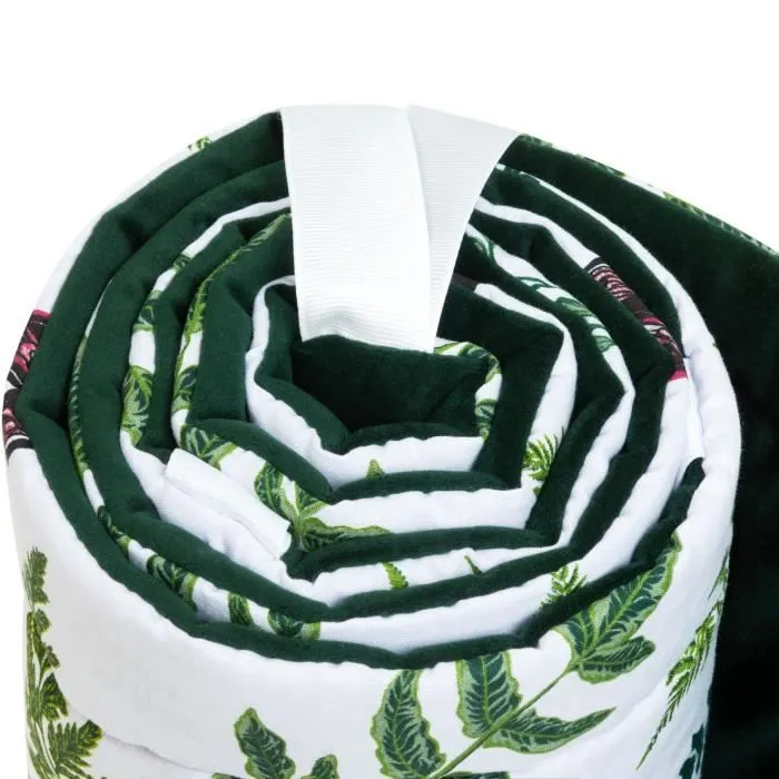 Bellochi Tour de Lit Bébé 180 x 30 cm - Tour de Lit Souple Universel en Coton - Contour de Lit Bébé - Nature-2