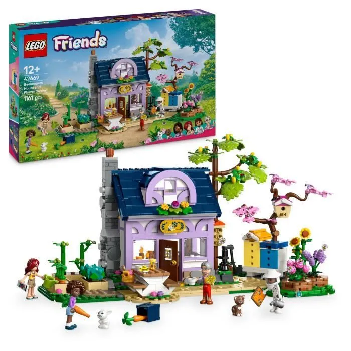 LEGO Friends 42669 La maison des apiculteurs et le jardin fleuri - Jeu créatif pour filles-0