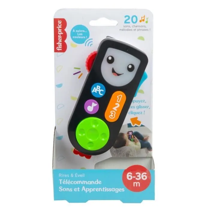 Fisher-Price - Ma première télécommande Rires et éveil - Eveil bébé - Dès 6 mois HGY48-8