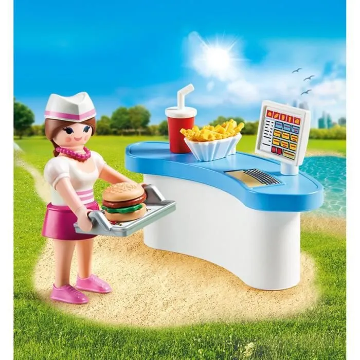 PLAYMOBIL - Les œufs de Pâques - Serveuse avec comptoir - 17 pièces - Allemagne-2