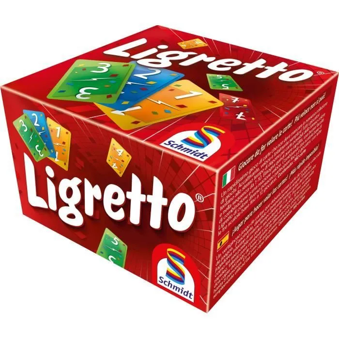Ligretto, rouge - Jeux de Société - SCHMIDT SPIELE - Faites preuve de rapidité et de réflexes dans ce jeu dynamique de Ligretto !-0