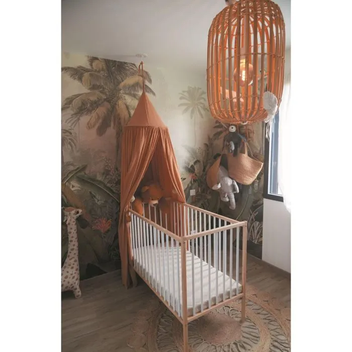 Lit bébé Combelle Rémi en bois bicolore blanc 60x120cm - COMBELLE - Lit à barreaux - Evolutif - Hauteur réglable-4