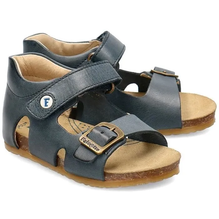 Sandales bébé - Naturino - Bea 22 - Cuir graphite - Confortables - Mixte-2