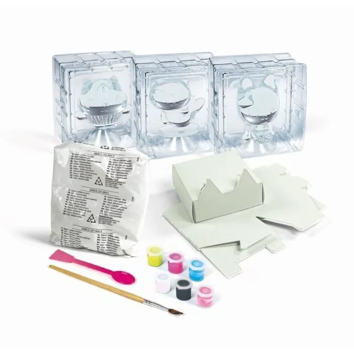 Clementoni - Créations en plâtre Gabby et la Maison Magique - Coffret multi-activités (sculpture, peintures…) - Dès 7 ans-2