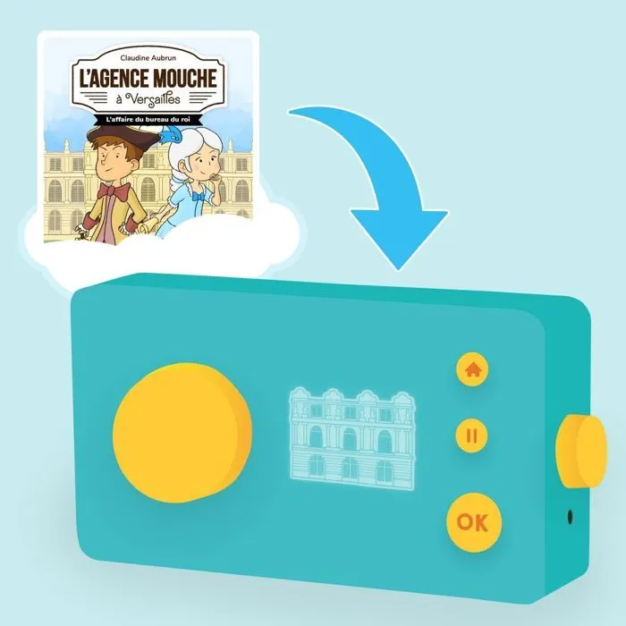 Livre audio interactif - Lunii - Coffret L'Agence Mouche à Versailles - 1h29 d'écoute - Dès 7 ans - Mixte-2