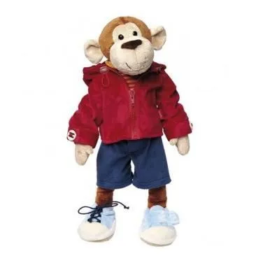 Singe en peluche Sigikid pour apprendre à s'habiller - SIGIKID - Mixte - 43 cm - Intérieur - Plush-0