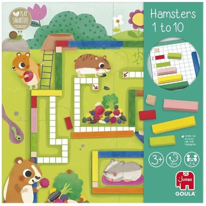 Jeu éducatif - GOULA - 1-10 Maths - Aide les hamsters à constituer leurs provisions pour l’hiver-3