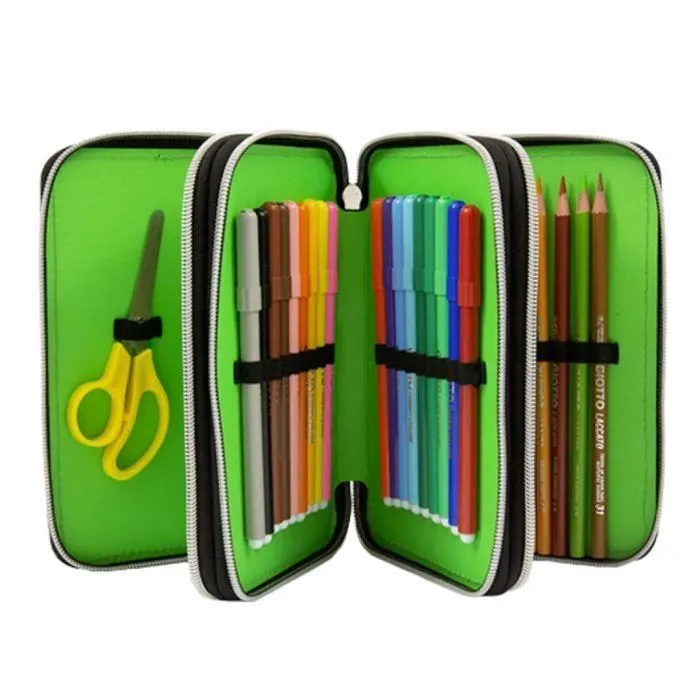 Trousse scolaire - GIOCHI PREZIOSI - Monster Truck - 3 compartiments - 18 crayons - 18 feutres-3