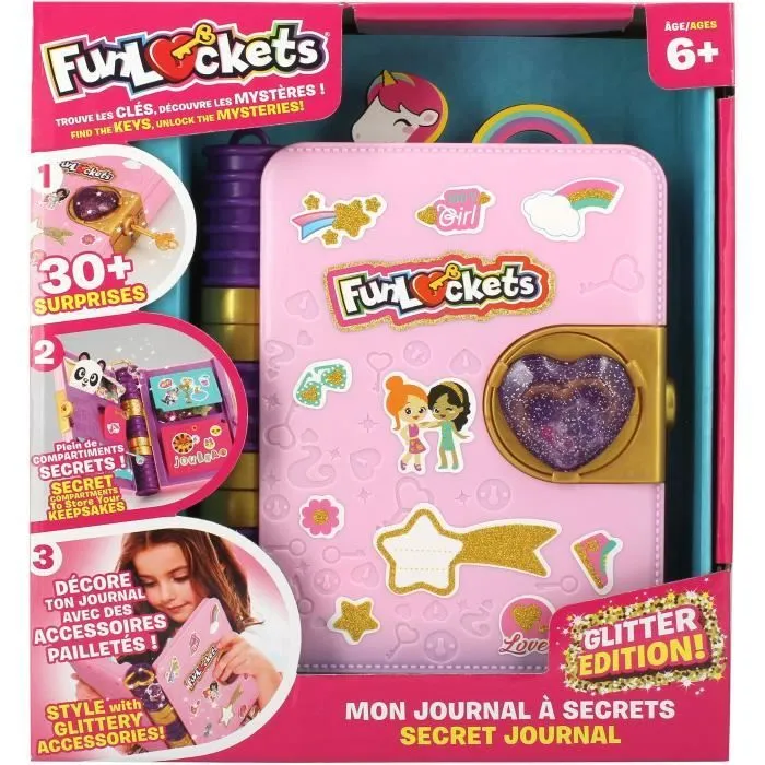 Journal à Secrets - Funlockets - Édition Pailletée - Plus de 30 surprises - Pour enfants à partir de 6 ans-2
