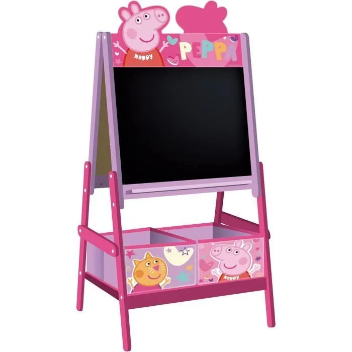 PEPPA PIG - Chevalet en bois double face 54x45x117cm-1