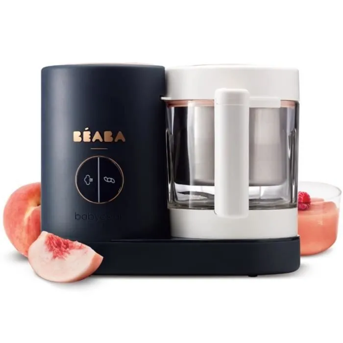 BEABA, Babycook Néo Robot Cuiseur Bébé 6 en 1, Made in France, Bleu Nuit-0