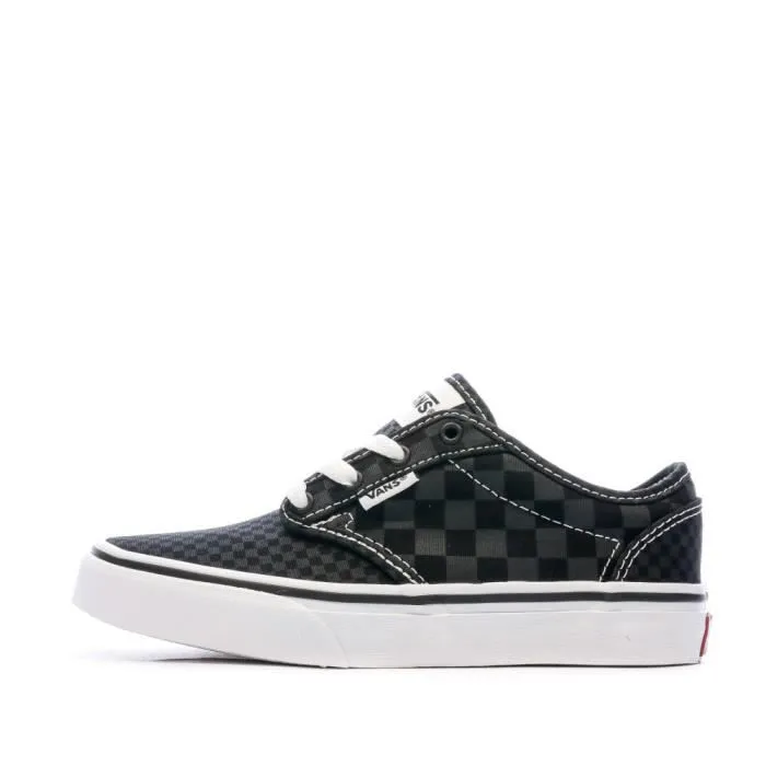 Baskets Enfant Vans Yt Atwood Tonal - Noir - Lacets - Damier-0