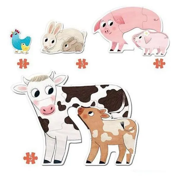 Puzzle Animaux Xxl Diset (18 pcs)-3