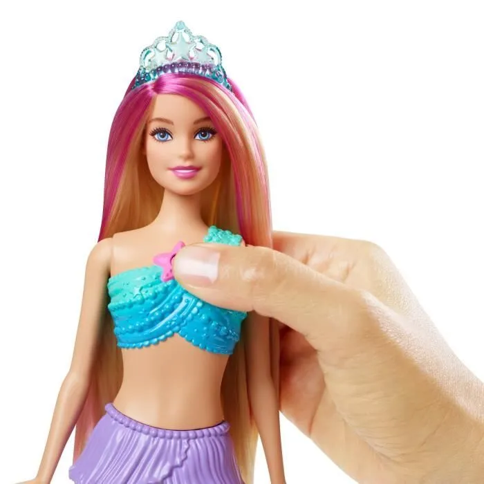 Barbie-Poupée Barbie Dreamtopia Sirène Lumières Scintillantes, 3-7 ans HDJ36-2