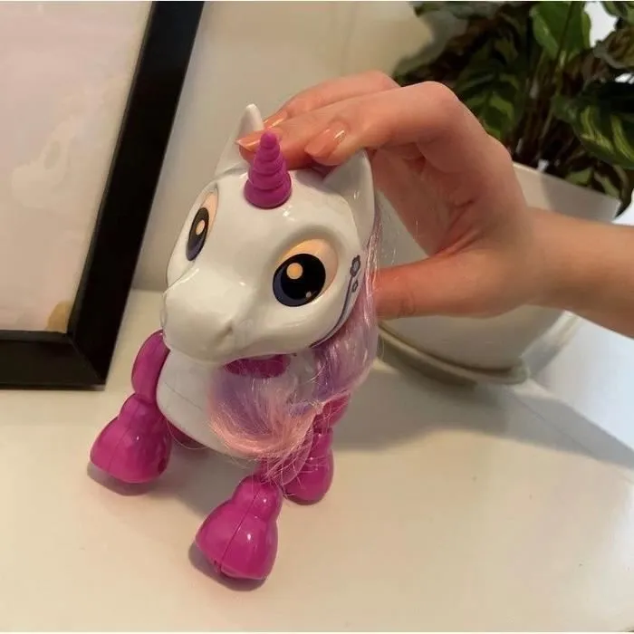 Robot Licorne Interactif YCOO - 13cm - Rose - Pour Enfants dès 3 ans-5