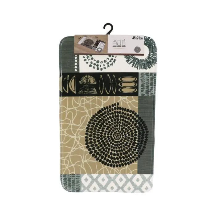 TENDANCE - Tapis de salle de bain en Microfibre 45 x 75 cm déco Masaï Masai-0