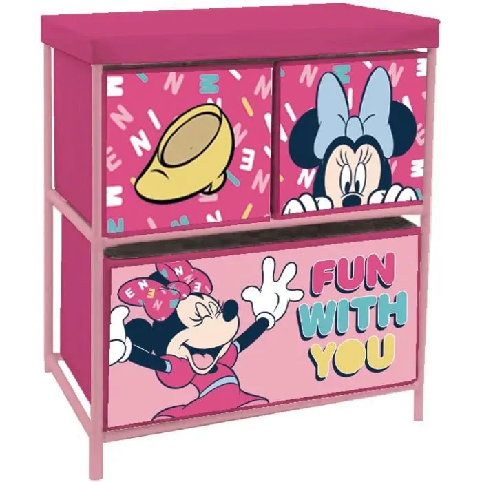 MINNIE-MEUBLE DE RANGEMENT 3 CORBEILLES-0