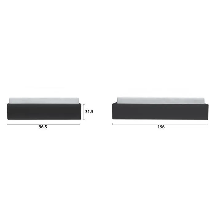ECLIPSE Lit coffre enfant 90 x 190 cm - Simili noir - Sommier inclus-3