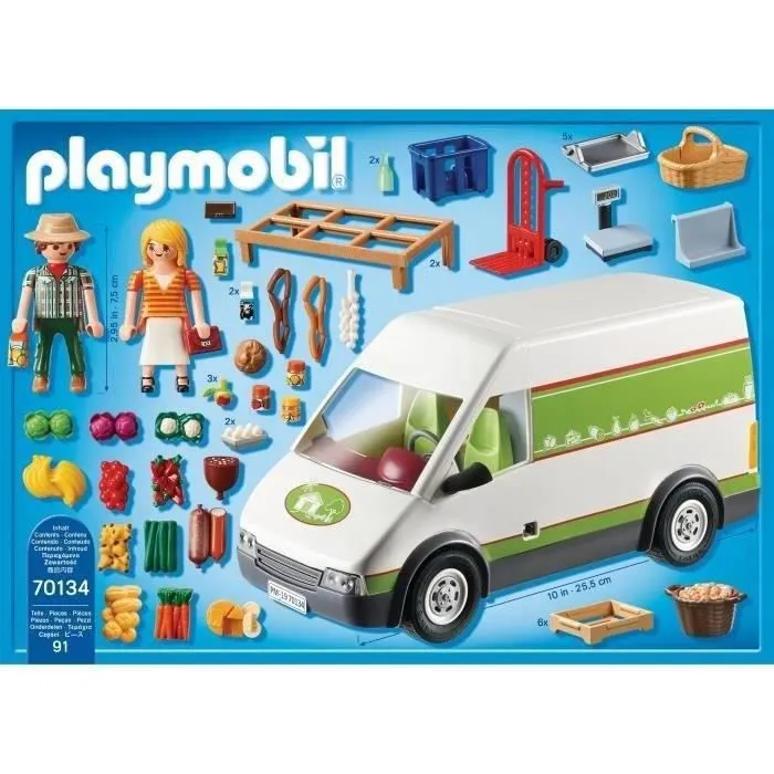 PLAYMOBIL - 70134 - Country La Ferme - Camion de marché-1