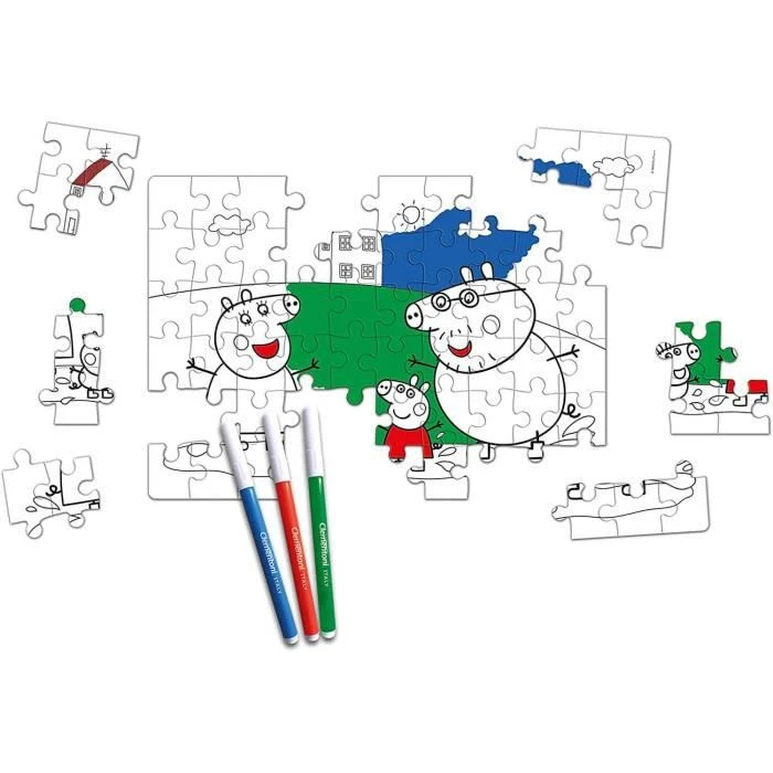 Puzzle - CLEMENTONI - Peppa Pig - 60 pièces - Dessins animés et BD - Coloris Unique-2
