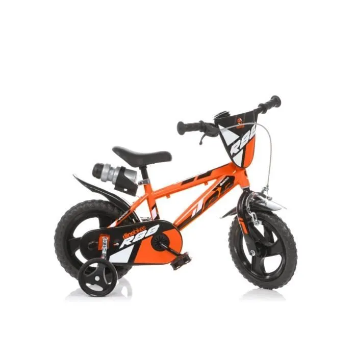 Vélo enfant - Dino Bikes - R88 - 12 pouces - Orange - Frein avant - Garde-boue inclus-0