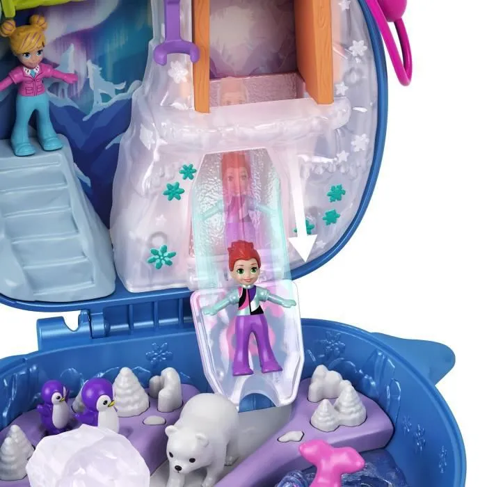 Coffret Univers Le Voyage en Arctique - POLLY POCKET - 5 surprises, 2 micro-figurines et autocollants-1