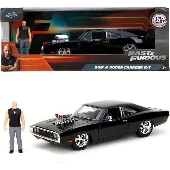 Voiture miniature - JADA - Dodge Charger 1970 - 19 cm - Figurine de Dom - Échelle 1:24-0