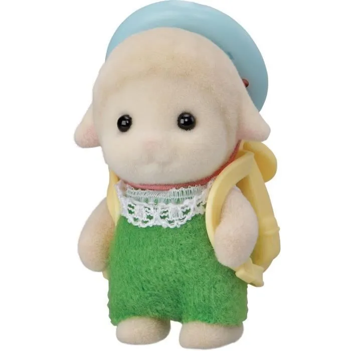 SYLVANIAN FAMILIES - Bébé mouton avec chapeau et sac - Couleur beige - Mixte - A partir de 3 ans-0