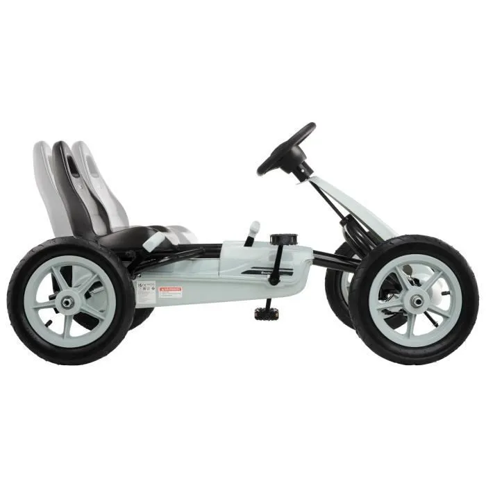 HyperMotion Kart pour Enfants Voiture à Pédales pour Enfant de 5 à 8 Ans - Go Kart Buggy Katring Quad 2 Freins à Main-3
