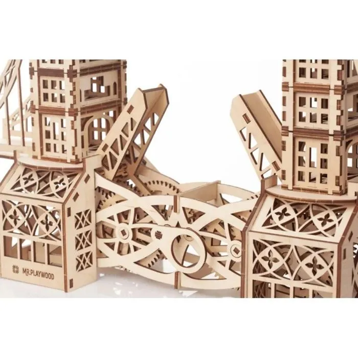 Mr. PlayWood Kit de maquette Pont de la tour Bois 312 pcs-1