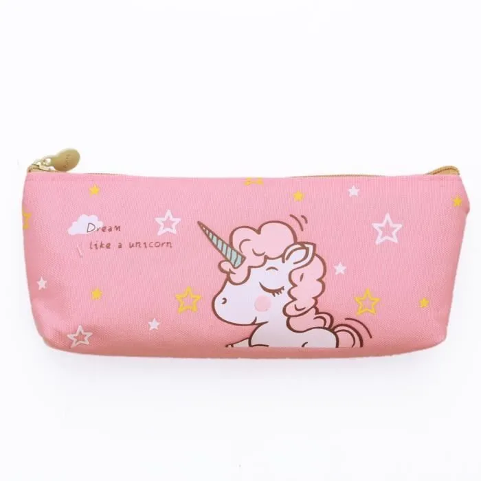 ROSE Sac à Dos Enfant Fille Adolescent Licorne Sac à Voyage Sac d'École, 1 Trousse à Stylo, 4 Stylo à Encre Noire 0.5 mm-2