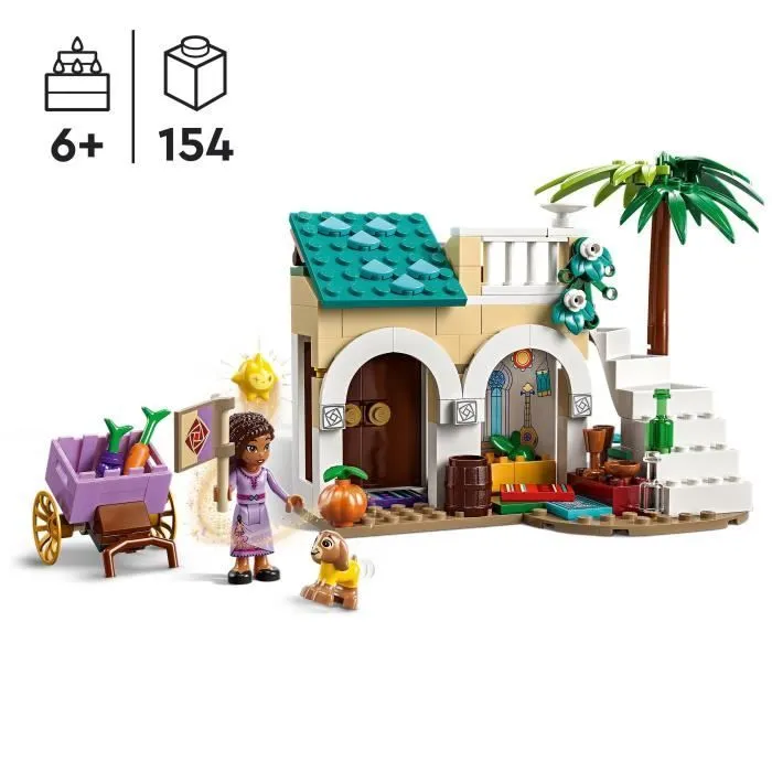 LEGO® Disney Wish 43223 Asha dans la Ville de Rosas, avec Poupée Asha, Jouet de Chèvre Valentino et Figurine Star, Film Wish-1