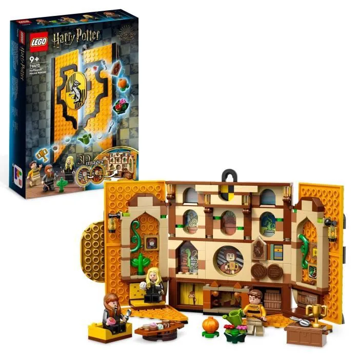 LEGO® Harry Potter 76412 Le Blason de la Maison Poufsouffle - Jouet avec Figurines et Déco Château Poudlard-0