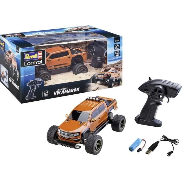 Truggy Amarok Auto RC électrique - REVELL - Télécommande 2.4 GHz - Blanc-2