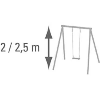 Balançoire bois pour portique 2 m - 2,5 m Trigano-2