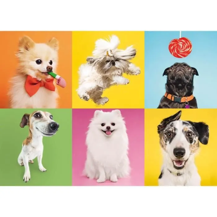 Puzzle 500 pièces - TREFL - Chiens - Adulte - 12 ans - 48 x 34 cm-0