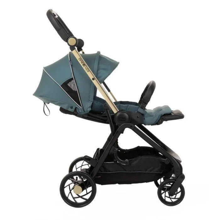 Poussette citadine - CHICCO - One4Ever Green Gem - Hamac réversible - Grandes roues - Poids 7.9 kg-6