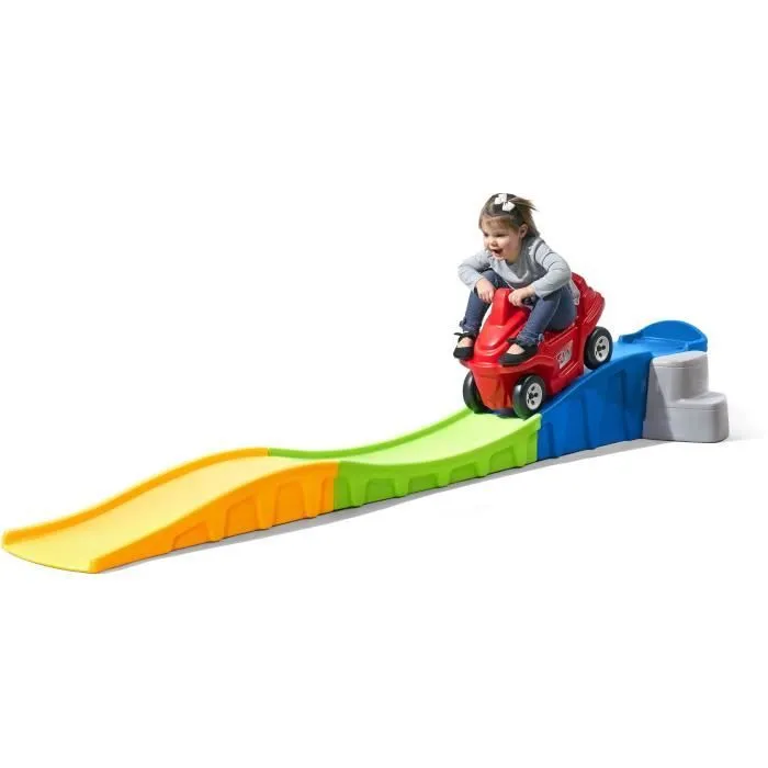 Step2 Roller Coaster Up & Down Anniversary Edition | Montagnes Russes / Toboggan pour Enfant | Jouet avec porteur Auto / Voiture-3